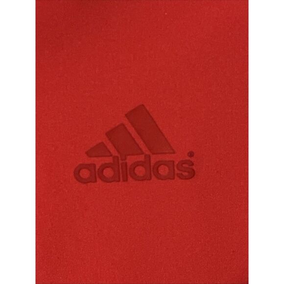 Adidas Men's Large 1/4 Zip Long Sleeve Pull Over In Red‎ Vented Back - Picture 3 of 6